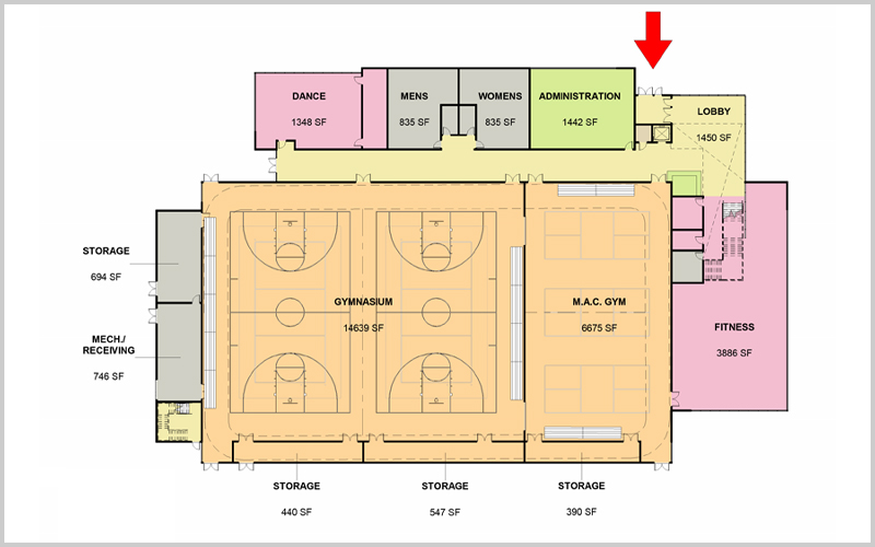 Ground Floor - Plans for Proposed New Indoor Recreation Facility
