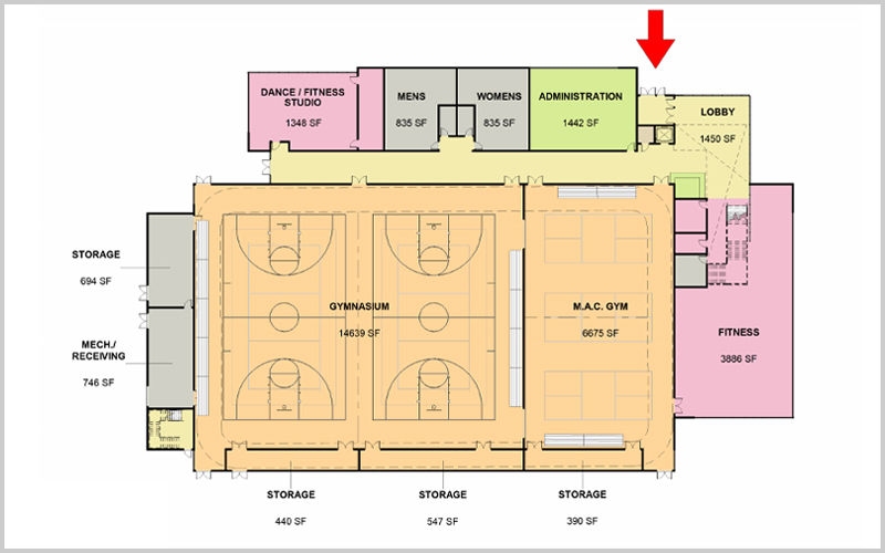 Ground Floor - Plans for Proposed New Indoor Recreation Facility