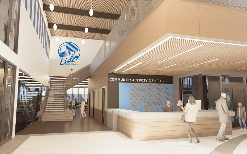 Lobby - Rendering of Proposed New Community Activity Center