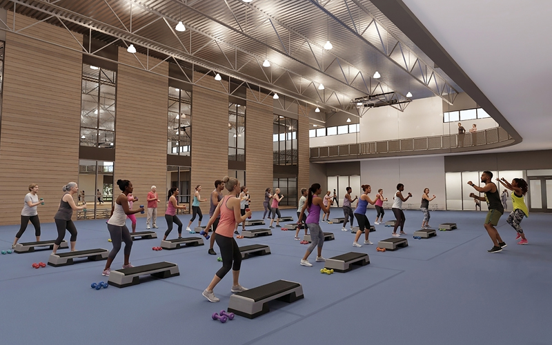 Multi-Activity Court - MAC - Fitness - Rendering of Proposed New Community Activity Center