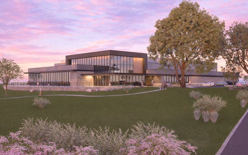 Northeast Corner - Rendering of Proposed New Indoor Recreation Facility