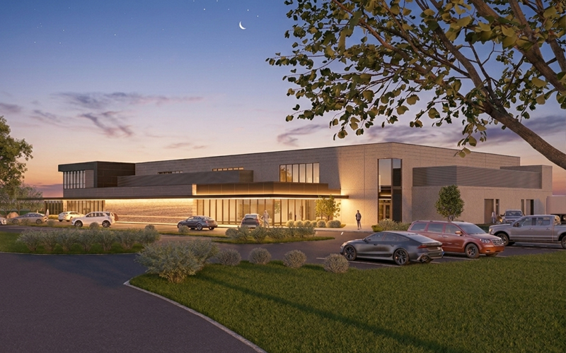 Northwest Corner - Rendering of Proposed New Indoor Recreation Facility