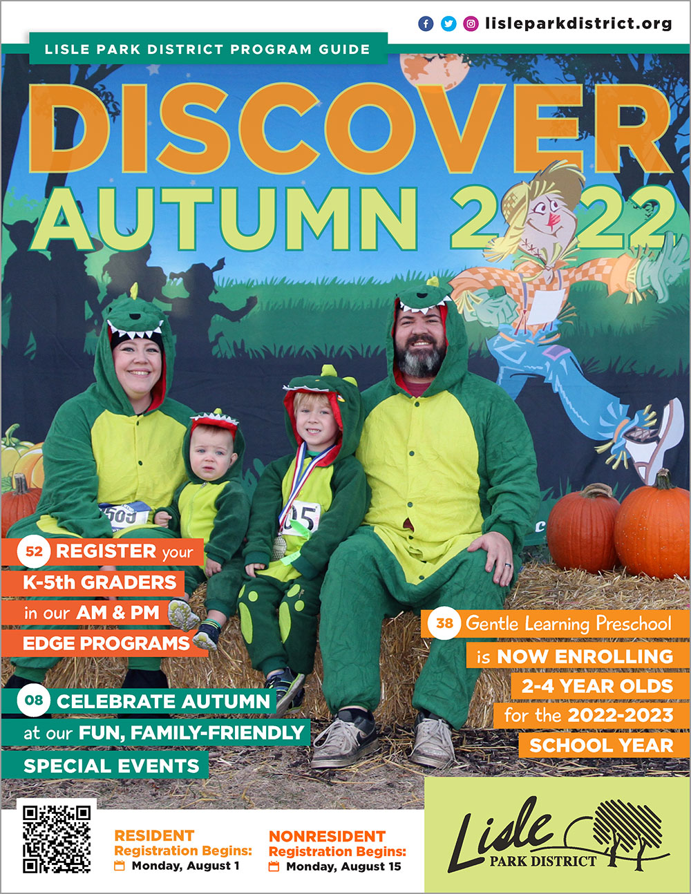Lisle Park District 2022 Autumn Program Guide Cover