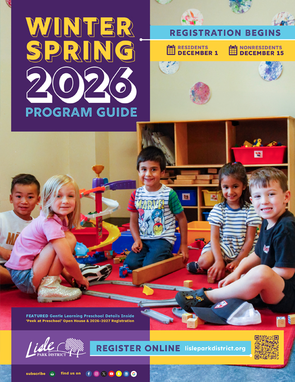 Lisle Park District 2026 Winter-Spring Program Guide Cover