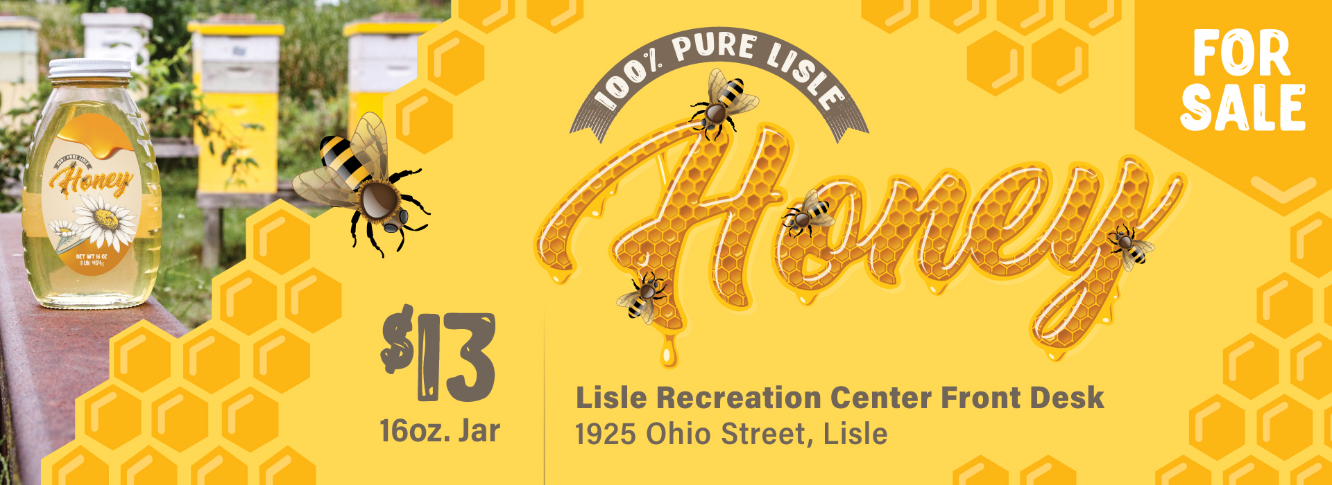 Lisle Pure Honey for Sale